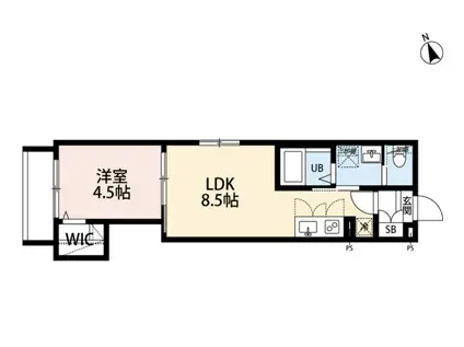 ROBOT HOME新八柱II(1LDK/2階)の間取り写真
