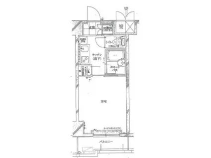 ルーブル蒲田伍番館(1K/8階)の間取り写真