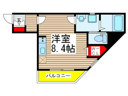 LA PROVENCE(ワンルーム/1階)の間取り写真