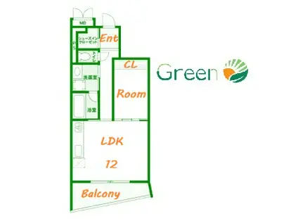 THE TAKASUNA KULTURCE(1LDK/2階)の間取り写真