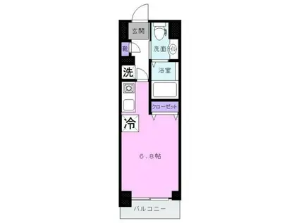 メゾンドわらび(1K/3階)の間取り写真