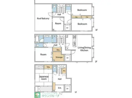 ライズK(5LDK/1階)の間取り写真