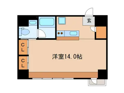 KDXレジデンス東桜I(ワンルーム/3階)の間取り写真