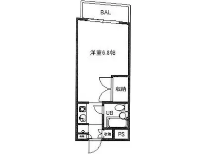 アネクスドルム(1K/3階)の間取り写真