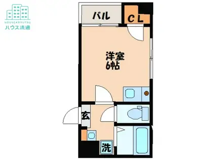 オランダ坂下ビル(ワンルーム/2階)の間取り写真