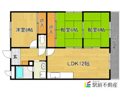 フレックス20(3LDK/3階)の間取り写真