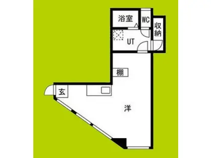 大塚ハイツ(1K/1階)の間取り写真