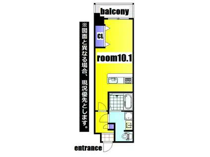 NO.63 ORIENT CAPITAL TOWER(1K/10階)の間取り写真