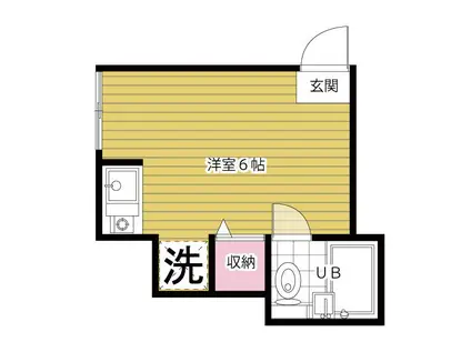 メゾンサガミ(ワンルーム/1階)の間取り写真