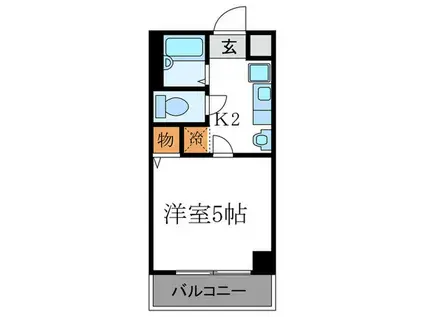 マ・メゾン(1K/3階)の間取り写真