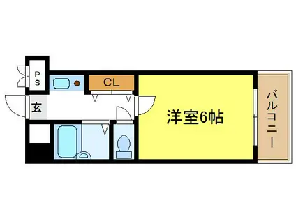 アビタシオン23(1K/2階)の間取り写真