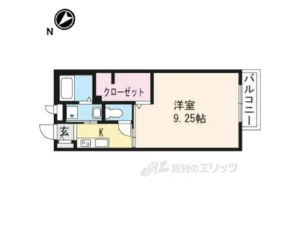 ワイジェイエム202(1K/1階)の間取り写真