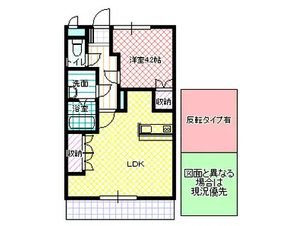 PRIMAVERA(1LDK/2階)の間取り写真
