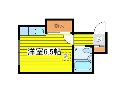 HEIGHTS ノース8(ワンルーム/3階)の間取り写真