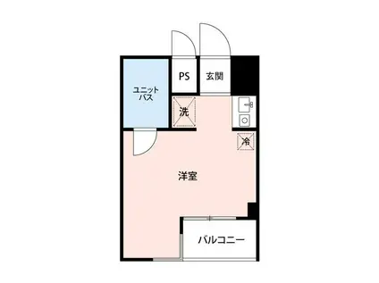 マイナビSTAYパレス本八幡(ワンルーム/6階)の間取り写真