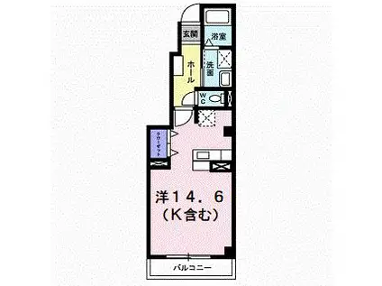 VOYAGE(ワンルーム/3階)の間取り写真