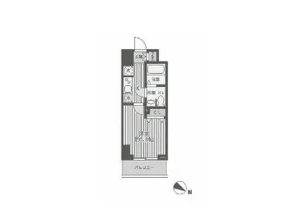 レジディア蒲田(1K/2階)の間取り写真