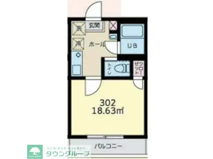 LUXE MAISON HEIAN(1K/3階)の間取り写真