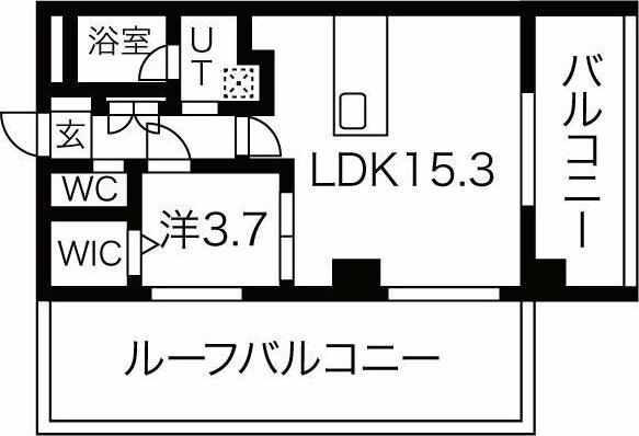 C・P・PURE隼人町(1LDK/4階)の間取り写真