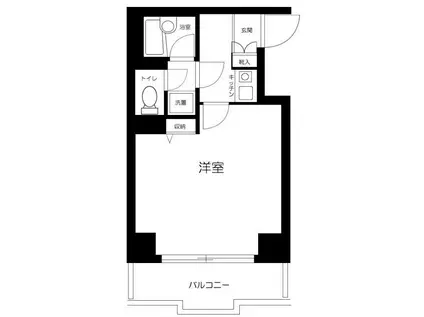 東建シティハイツ上野(1K/7階)の間取り写真