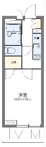 レオパレスSILK(1K/3階)の間取り写真
