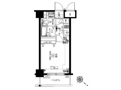 フェニックス池袋参番館(1K/6階)の間取り写真