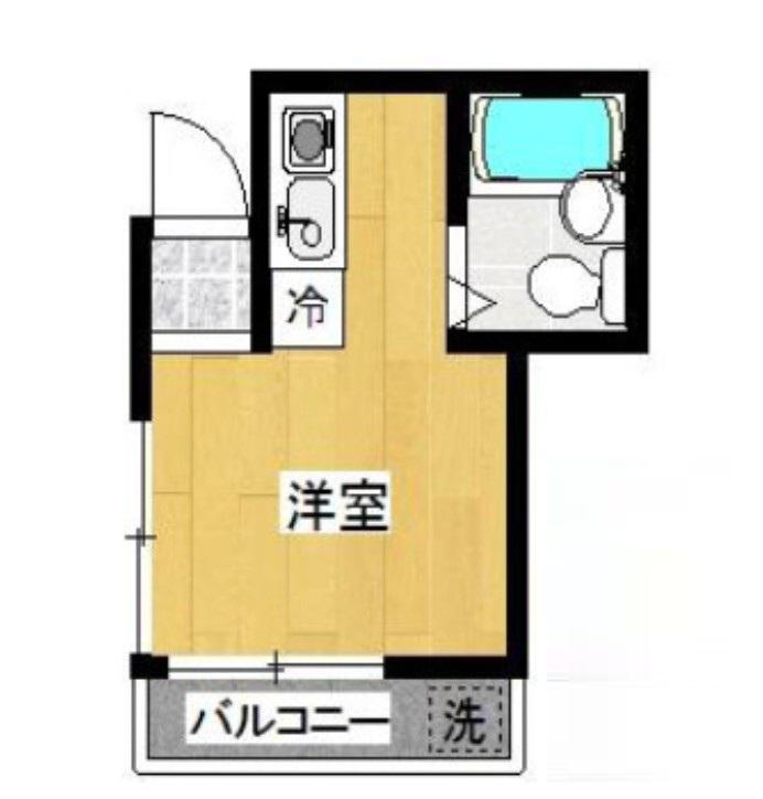 リプロンビギン蒲田24(ワンルーム/2階)の間取り写真