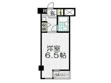 キャッスルマンション狭山祇園(1K/2階)の間取り写真