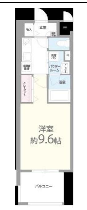 ヘスティア神戸(1K/9階)の間取り写真
