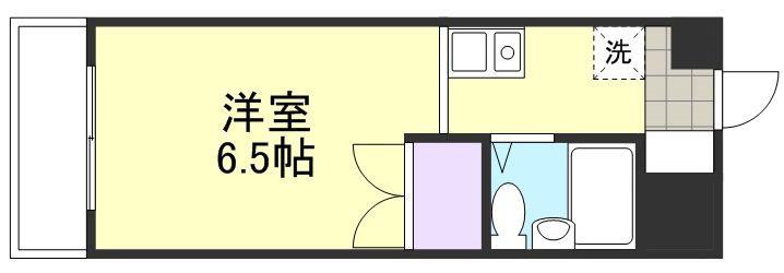 アルカディア倉敷(1K/5階)の間取り写真
