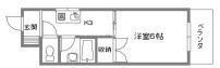 東洋プラザ泉尾(1K/7階)の間取り写真