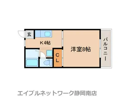 メディアアート(1K/2階)の間取り写真