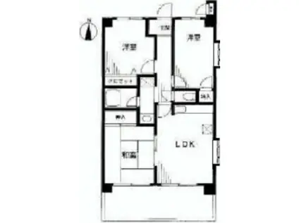 ルグラン前島(3DK/4階)の間取り写真