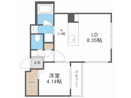 癒禅147(1LDK/2階)の間取り写真