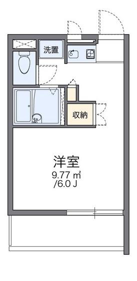 レオパレスVILLA(ワンルーム/3階)の間取り写真