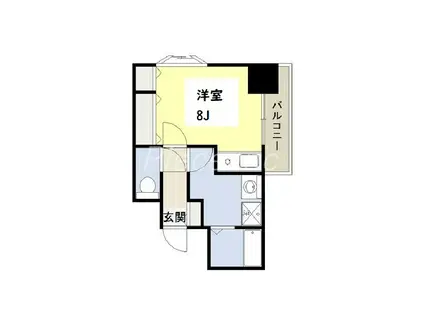 C-WING(ワンルーム/7階)の間取り写真