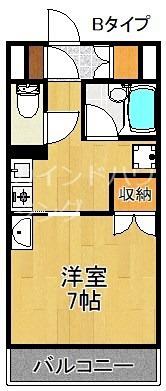 セジュールりんくう(1K/6階)の間取り写真