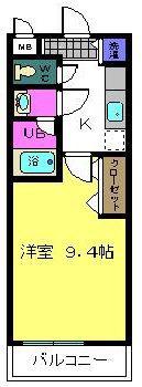 フジパレス太田 II番館(1K/2階)の間取り写真