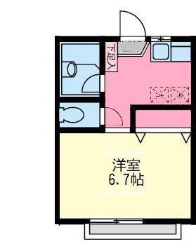 SAKURAレジデンス(1K/2階)の間取り写真