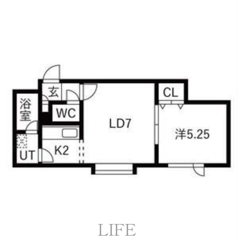 ラ・ティエラ(1LDK/1階)の間取り写真