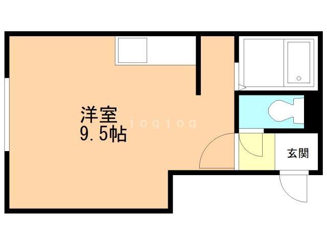 SOHOLM1(ワンルーム/1階)の間取り写真