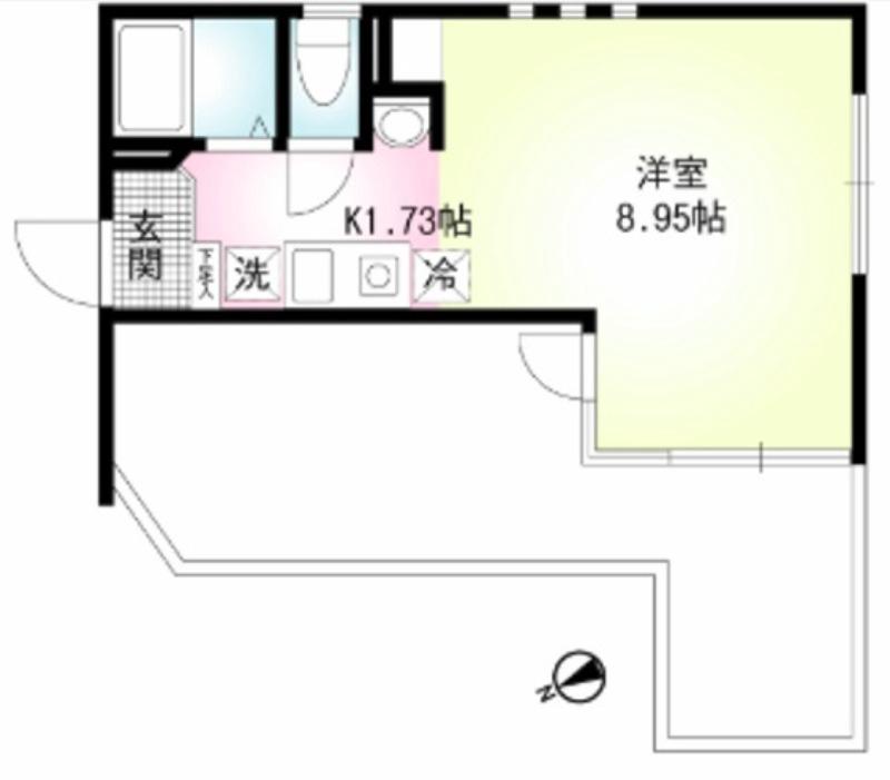 MINAMI-KAMATA RESIDENCE(1K/4階)の間取り写真