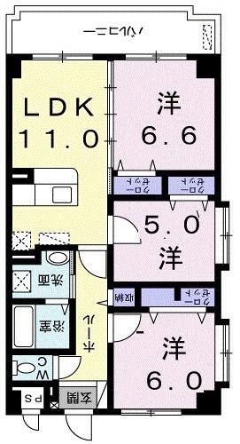 フォレスト・Y(3LDK/5階)の間取り写真