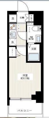 AZEST青砥II(1K/3階)の間取り写真