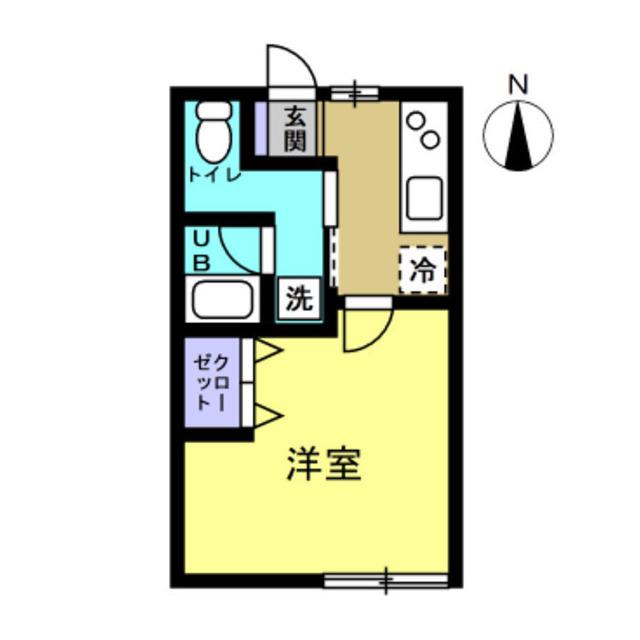 CASA AZALEA(1K/2階)の間取り写真