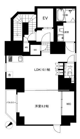 CREAL PREMIER恵比寿(1LDK/3階)の間取り写真