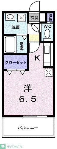 URBAN TERRACE(ワンルーム/4階)の間取り写真