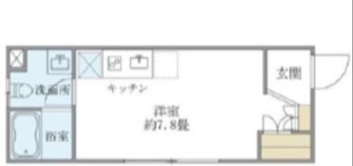 ION中目黒イースト(ワンルーム/2階)の間取り写真