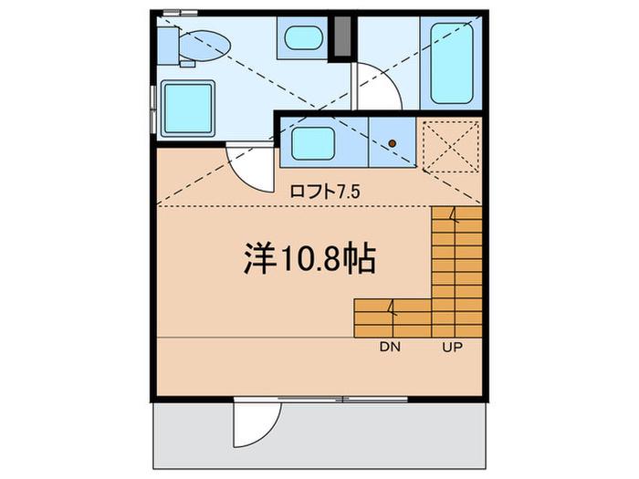 NOIE西生田(ワンルーム/1階)の間取り写真