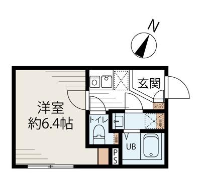 CIELSTELLA 池袋(1K/1階)の間取り写真